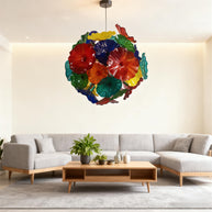 China manufacturer blown glass floral glass chandelier