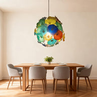 China manufacturer blown glass floral glass chandelier