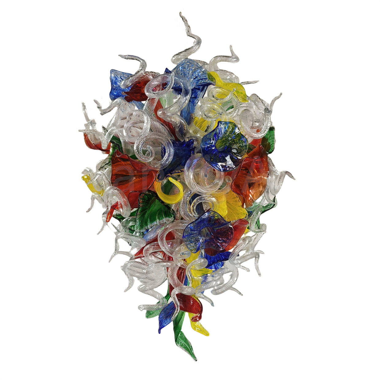 Hand made blown glass chandelier tulip staircase decoration