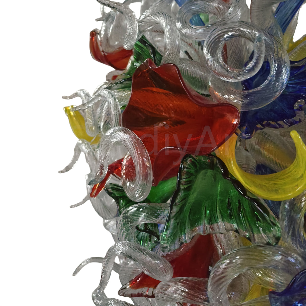 Hand made blown glass chandelier tulip staircase decoration