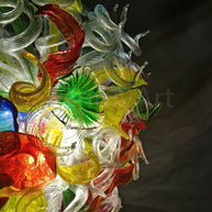 Hand made blown glass chandelier tulip staircase decoration