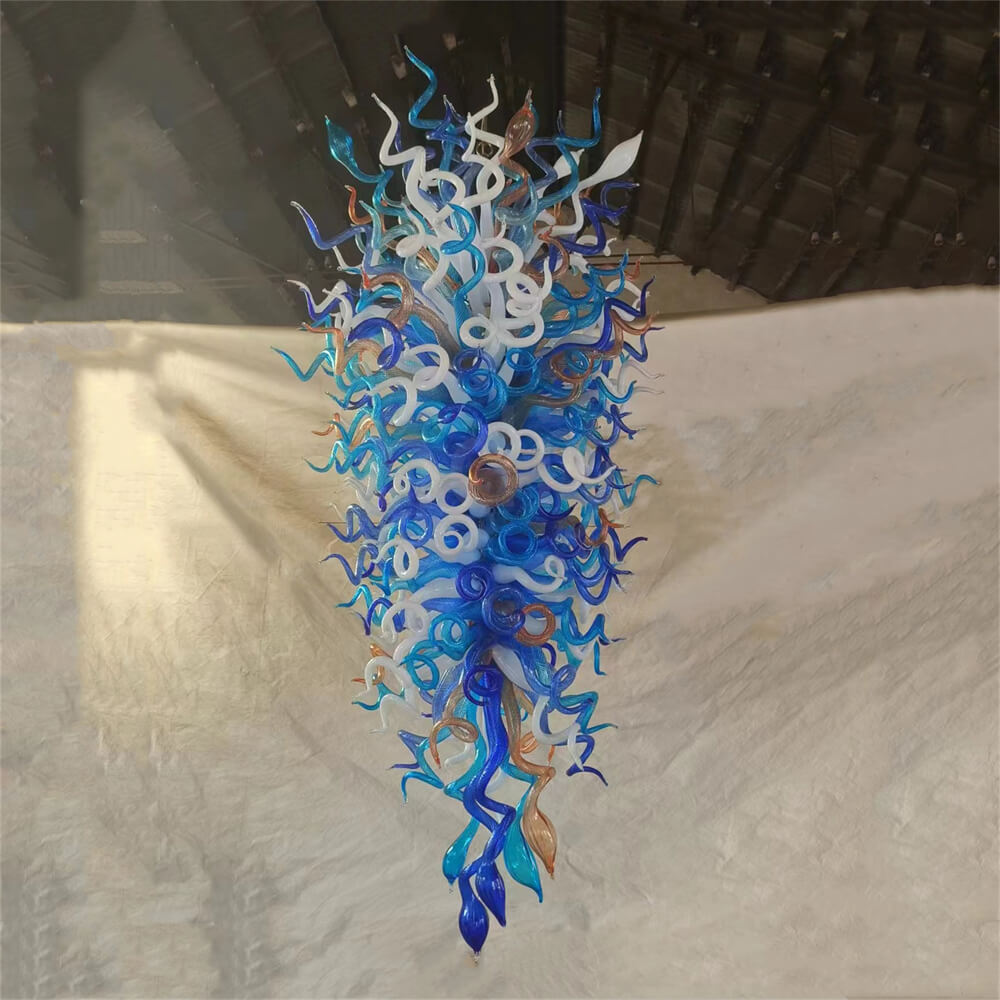 Large glass chandelier hotel lighting decoration hand made