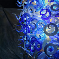 200cm big hotel glass gooseneck chandelier project luxury art lighting custom