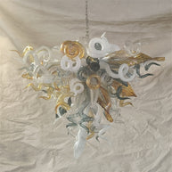 Modern luxury art mouth blown glass chandeliers for dining room