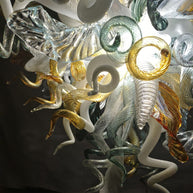 Modern luxury art mouth blown glass chandeliers for dining room