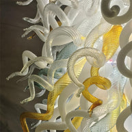 Custom modern design chandelier art hand blown glass pendant lights