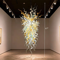 Custom modern design chandelier art hand blown glass pendant lights