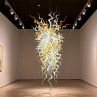 Custom modern design chandelier art hand blown glass pendant lights