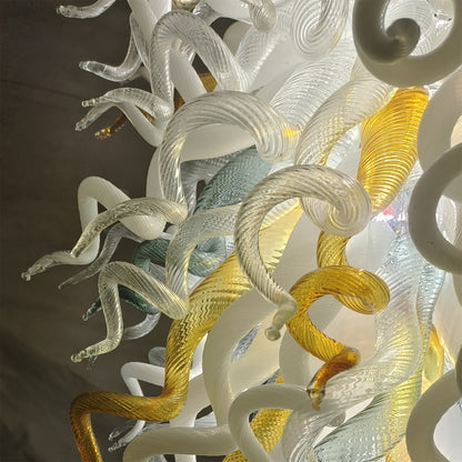 Custom modern design chandelier art hand blown glass pendant lights
