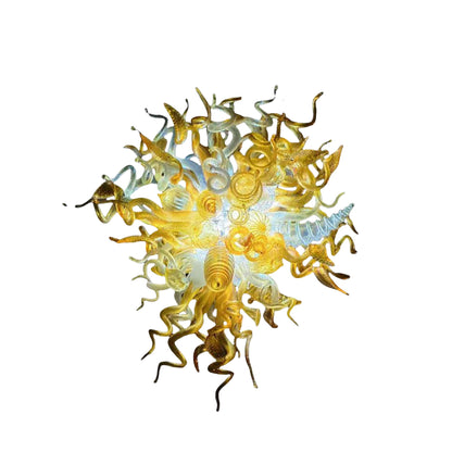 Blowing glass blue modern style chandelier cost