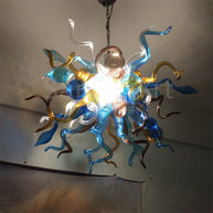 Multicolor diy handblown glass pendant lamp home hotel decoration lighting