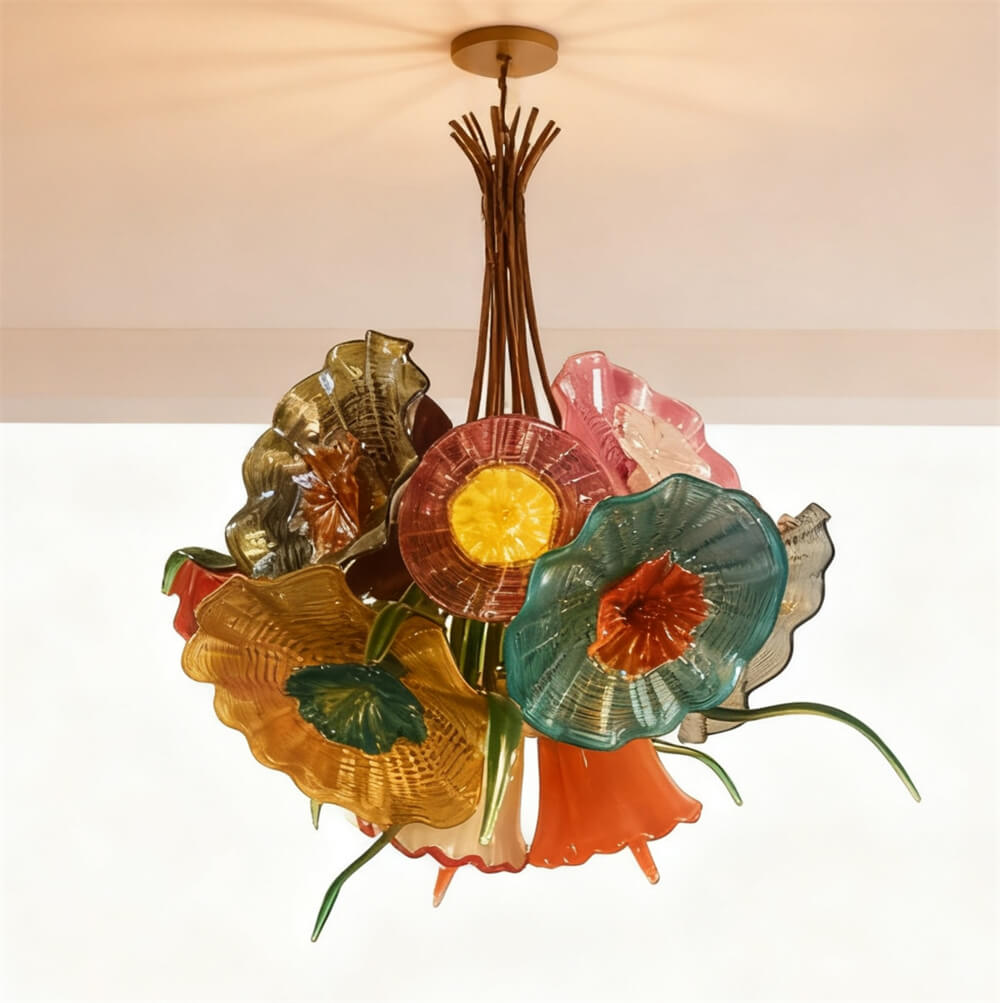 The one and only hand made murano glass bouquet chandelier dining room decoration