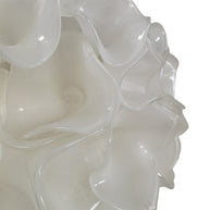 DIY hand blown glass frosting white floral chandelier hotel lighting decoration