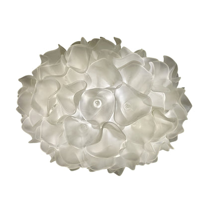 DIY hand blown glass frosting white floral chandelier hotel lighting decoration