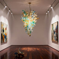 Modern glass LED chandelier chihuly style lighting