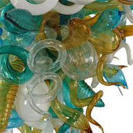 Modern glass LED chandelier chihuly style lighting