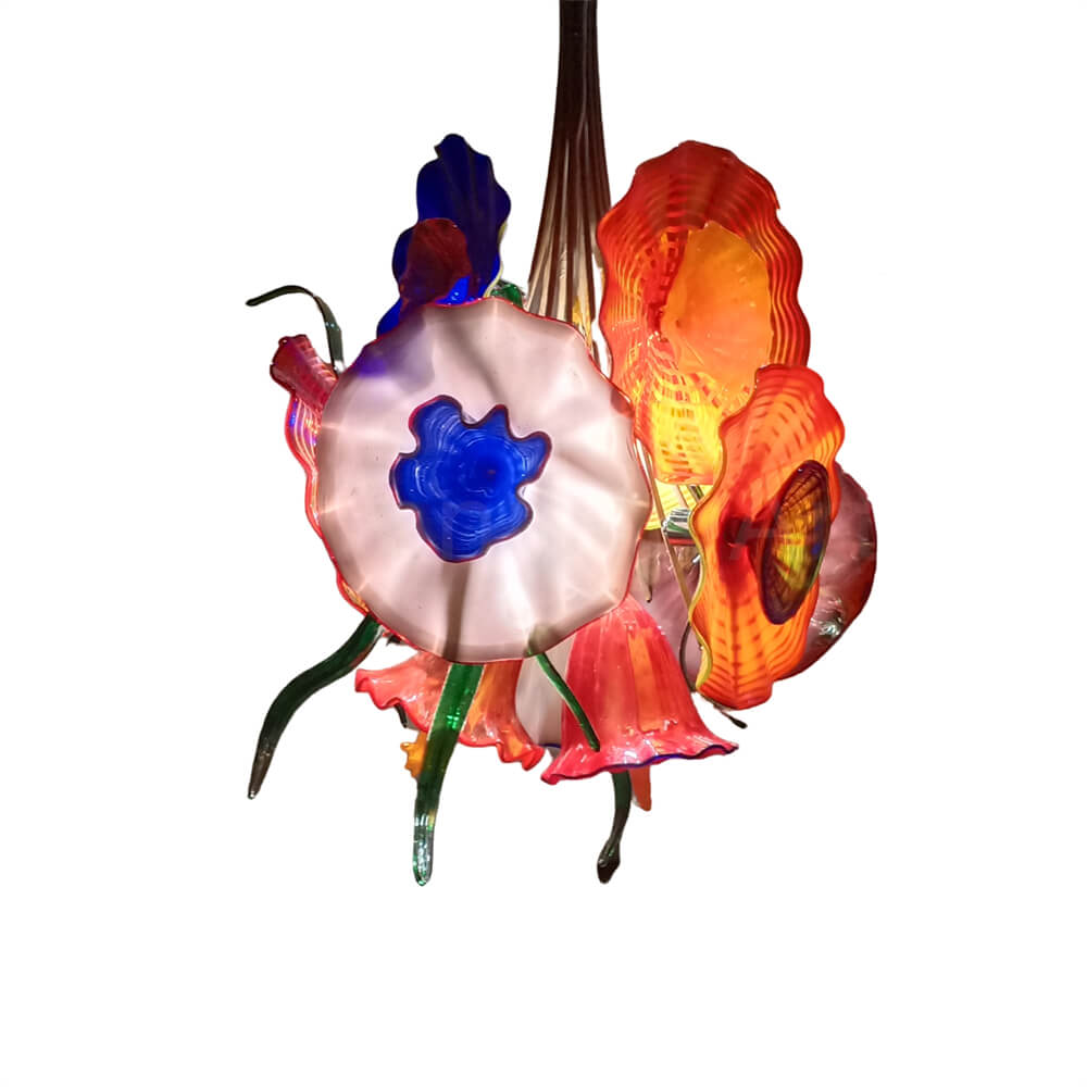 Dining room glass flower lamp special custom design art