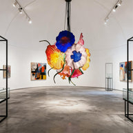 Dining room glass flower lamp special custom design art