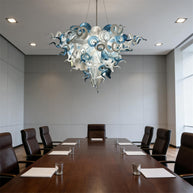 DIY handmade mouth blown glass chandelier modern style custom design