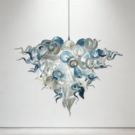 DIY handmade mouth blown glass chandelier modern style custom design