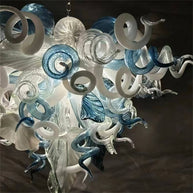 DIY handmade mouth blown glass chandelier modern style custom design