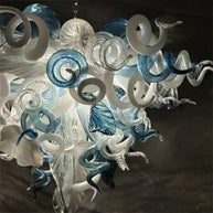 DIY handmade mouth blown glass chandelier modern style custom design