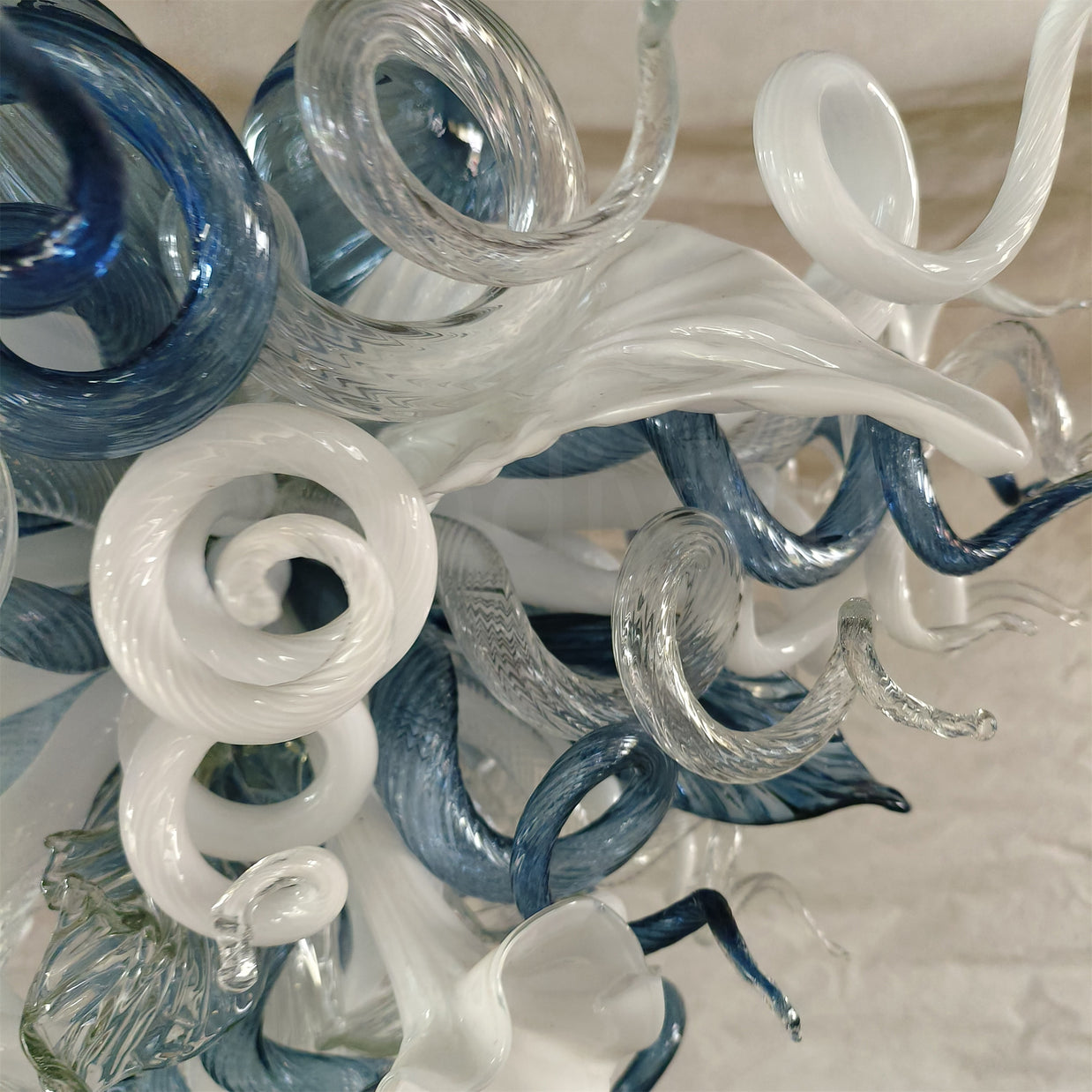 DIY handmade mouth blown glass chandelier modern style custom design
