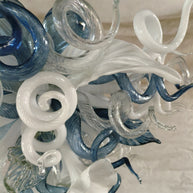 DIY handmade mouth blown glass chandelier modern style custom design
