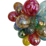 Hand made blown glass bubble chandelier colorful dining room lighting decoration