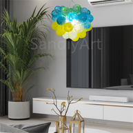 Fashion blown glass bubbles lighting dining room decoration custom design