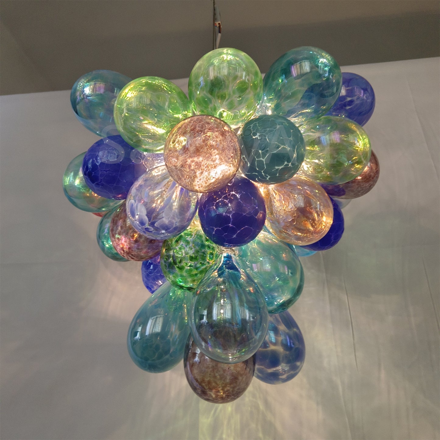 Grape shape design murano glass balls lighting home decoration