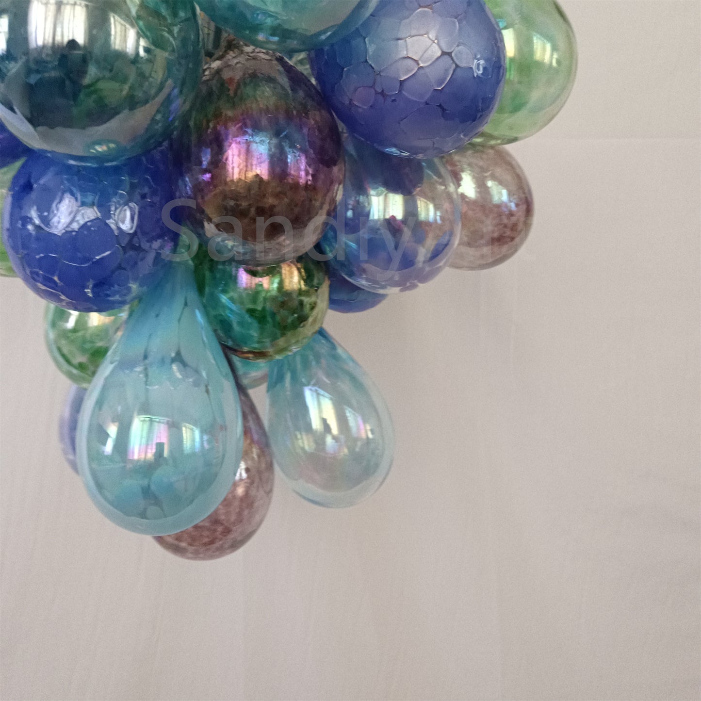 Grape shape design murano glass balls lighting home decoration