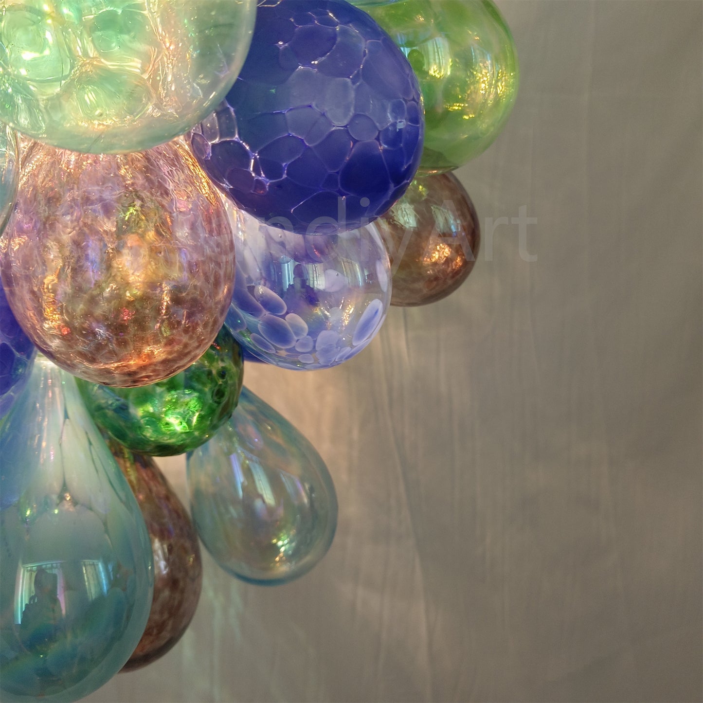 Grape shape design murano glass balls lighting home decoration