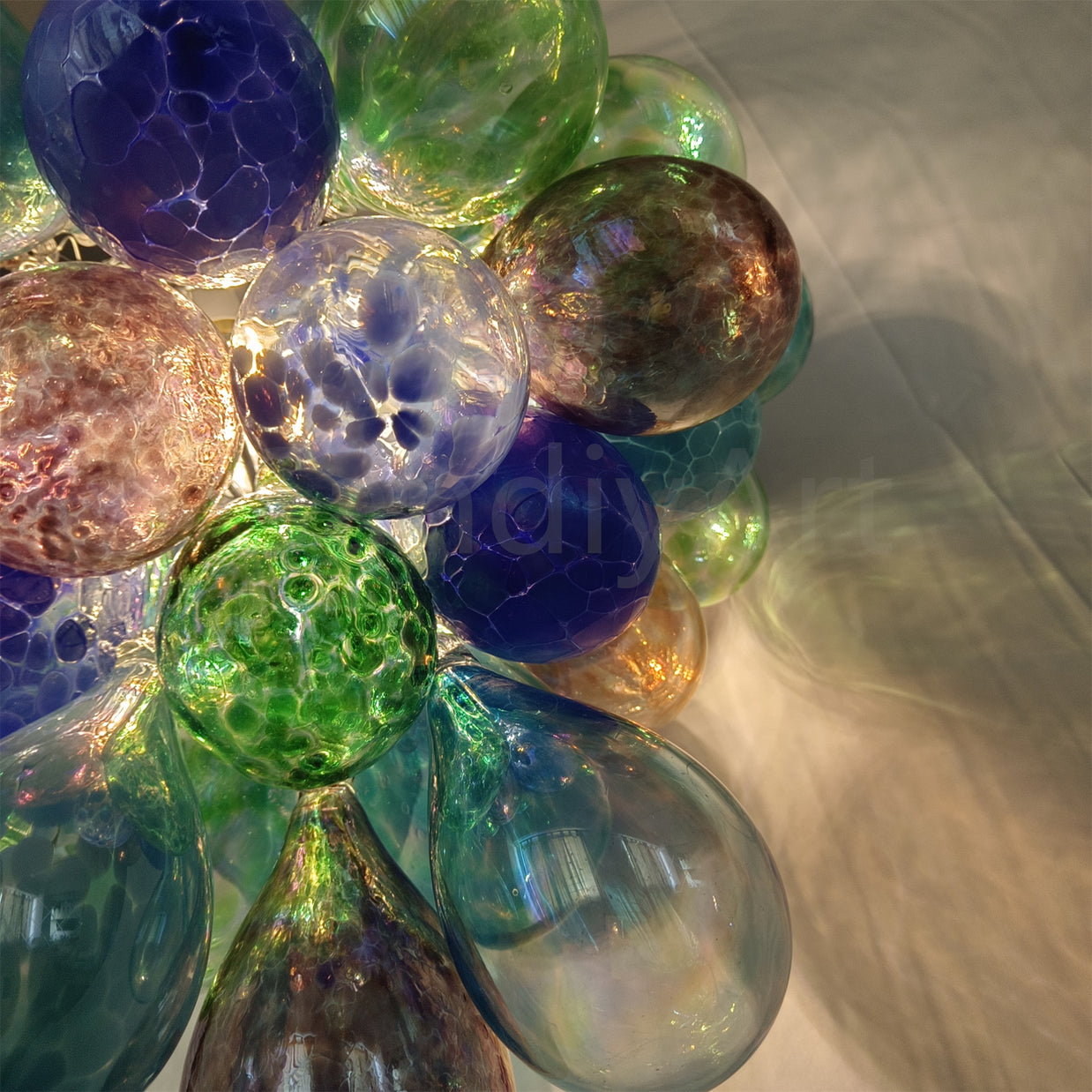 Grape shape design murano glass balls lighting home decoration