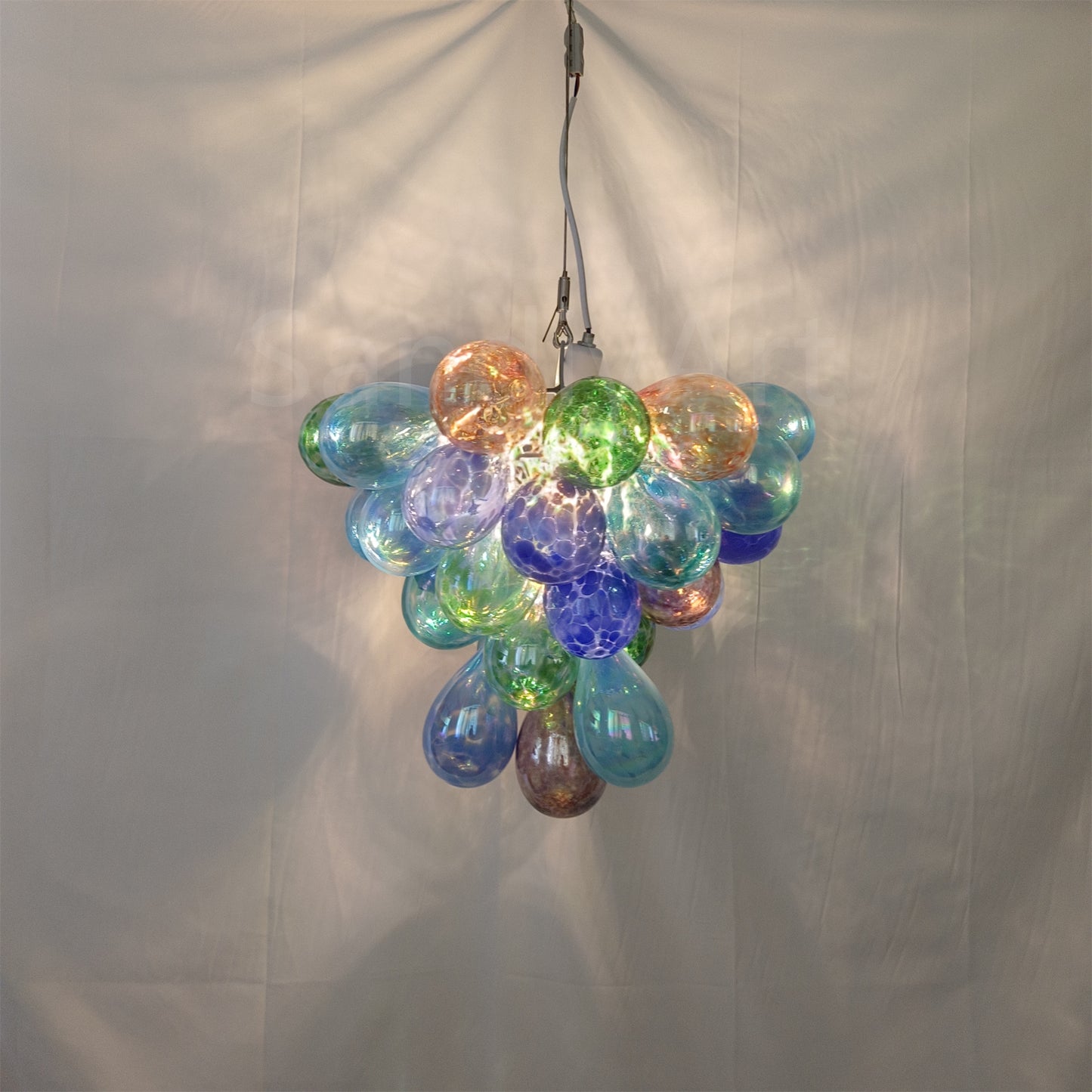 Grape shape design murano glass balls lighting home decoration