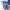 DIY hand blown glass chandelier blue with white color for dining room