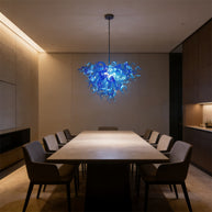 Custom shape and color blown glass lighting art home decoration
