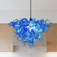 Custom shape and color blown glass lighting art home decoration