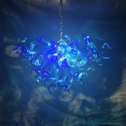 Custom shape and color blown glass lighting art home decoration