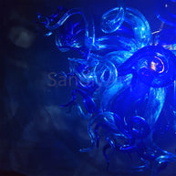 Custom shape and color blown glass lighting art home decoration