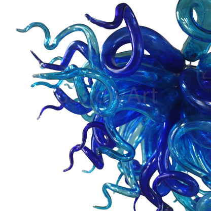 Custom shape and color blown glass lighting art home decoration