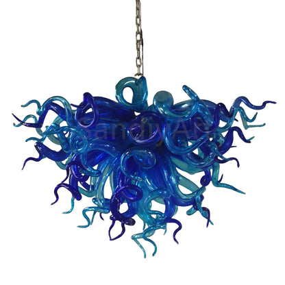 Custom shape and color blown glass lighting art home decoration