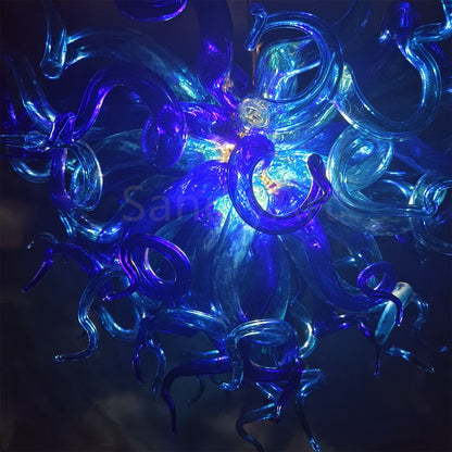 Custom shape and color blown glass lighting art home decoration