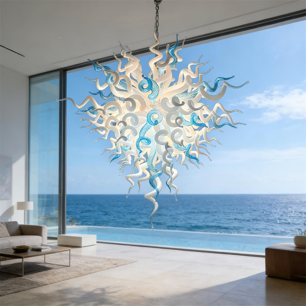 Special custom design glass chandelier for home hotel villa