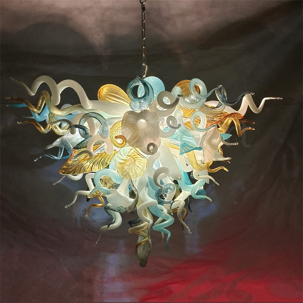 Factory sale directly of blown glass chandelier lighting luxury style