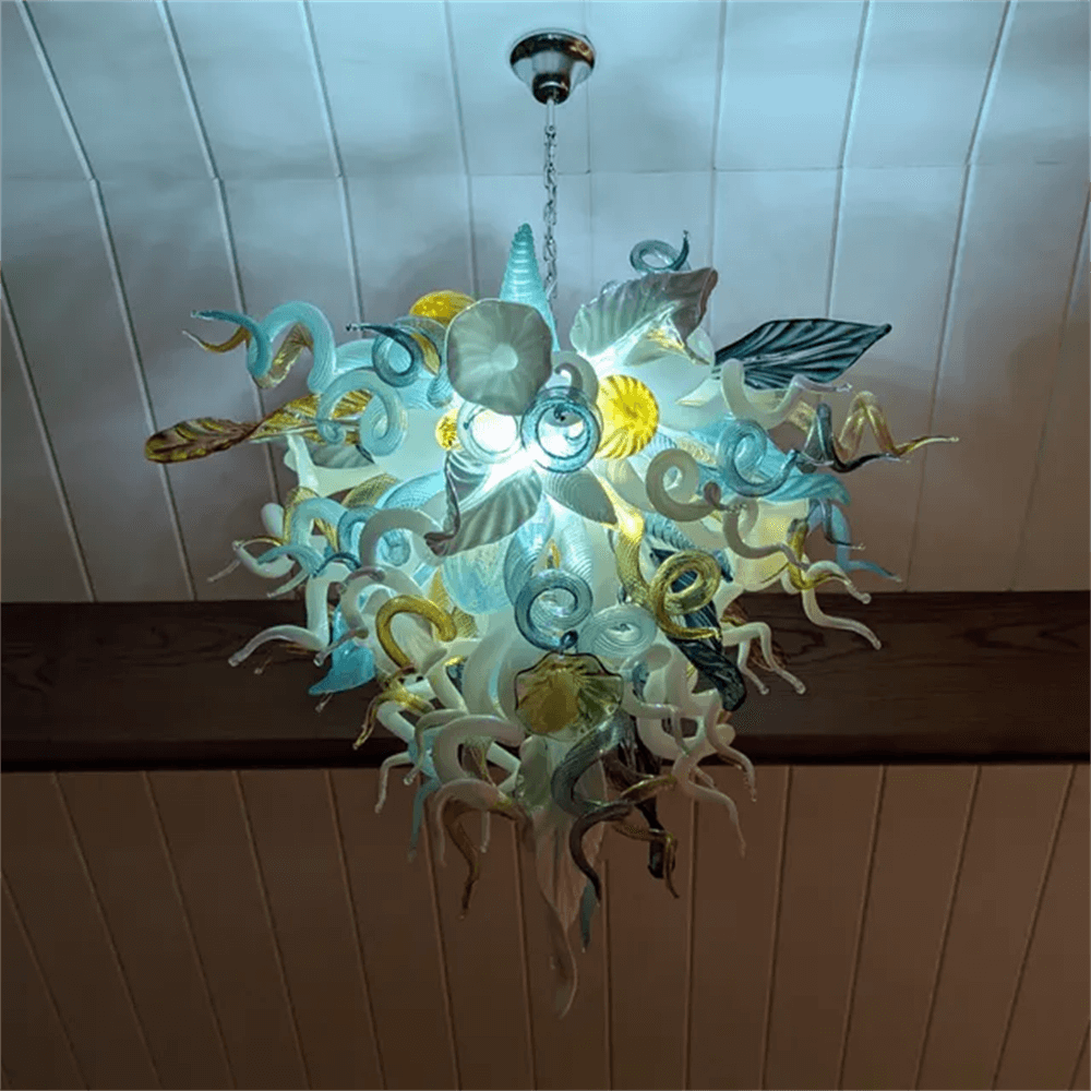 Factory sale directly of blown glass chandelier lighting luxury style