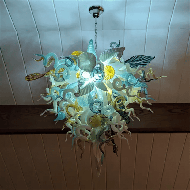 Factory sale directly of blown glass chandelier lighting luxury style