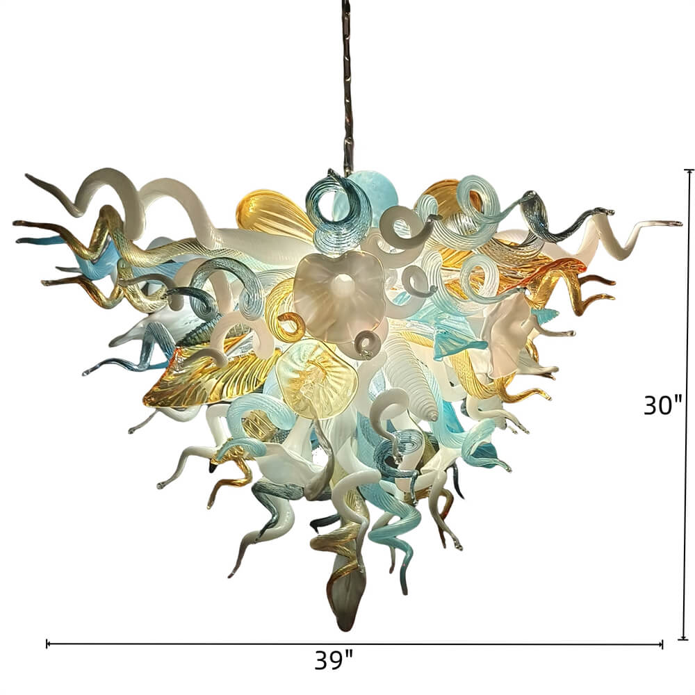 Factory sale directly of blown glass chandelier lighting luxury style