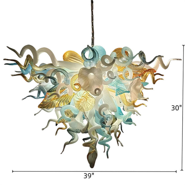 Factory sale directly of blown glass chandelier lighting luxury style