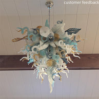 Factory sale directly of blown glass chandelier lighting luxury style